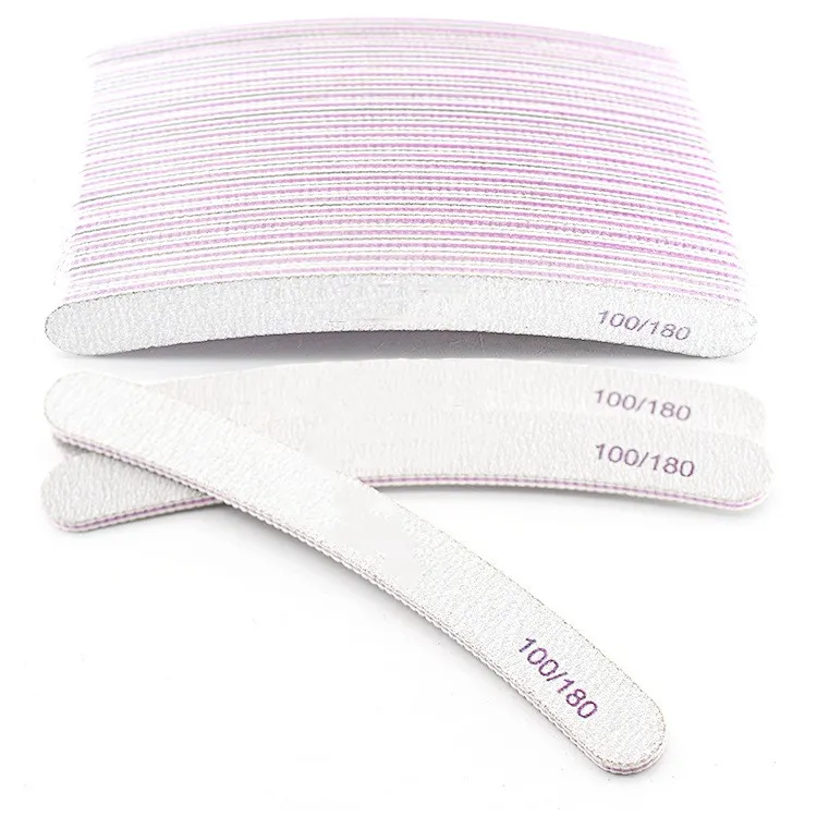 Nail File Gray Double Sided Polishing Strip True Nail Trimming Tool - Bending
