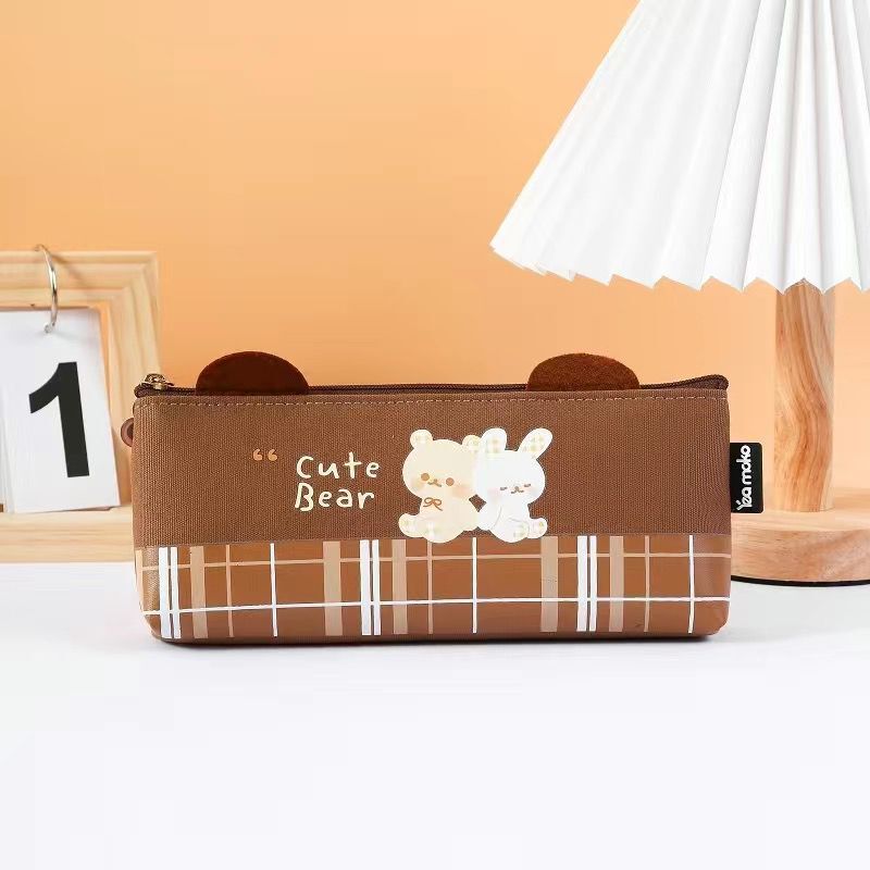 Student Stationery Canvas Zipper Storage Pen Bag — foto 6