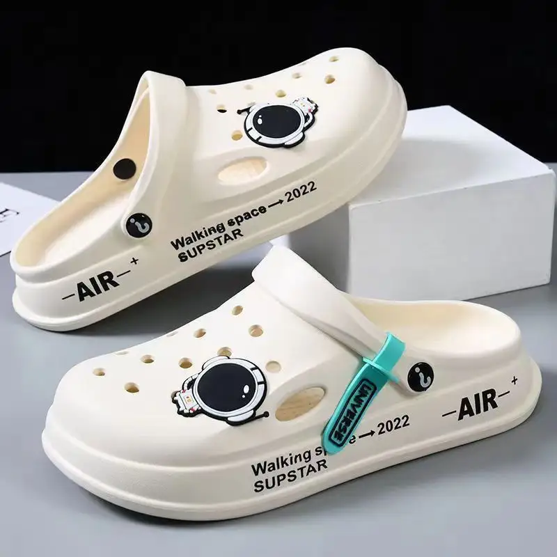 Astronaut Decor Slippers Summer Indoor Home Shoes Outdoor Garden