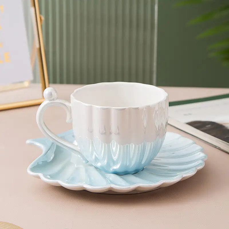 Pearl Shell Cup Japanese Mug Franc Coffee Cup