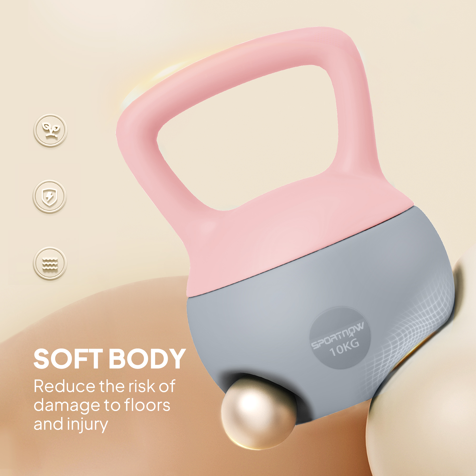 10Kg Soft Kettlebell With Anti Slip Handle, Suitable For Home Gym — image 9