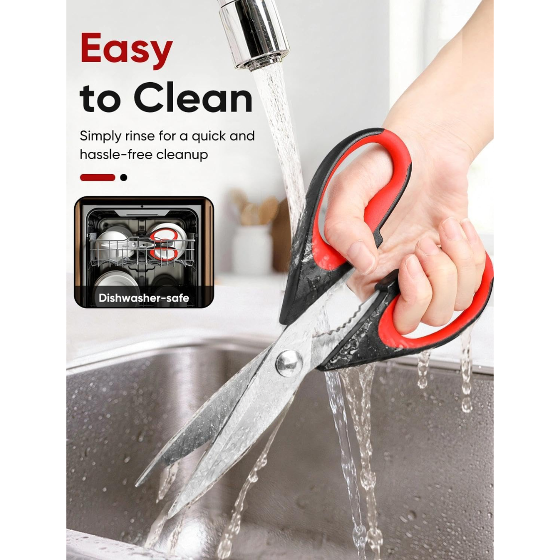 Kitchen Scissors Shears All Purpose Heavy Duty Protective Sheath 3
