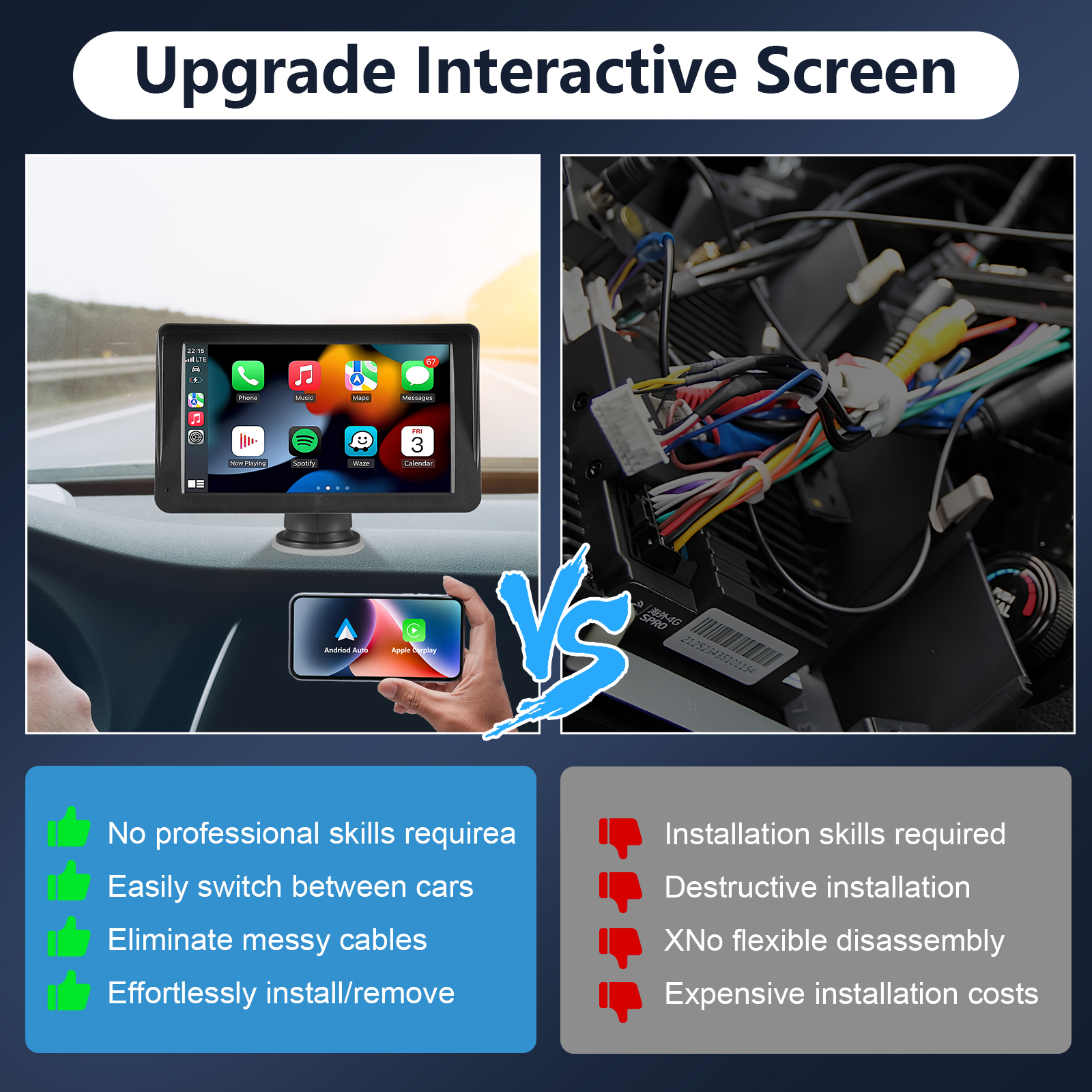 Car navigation monitor images.