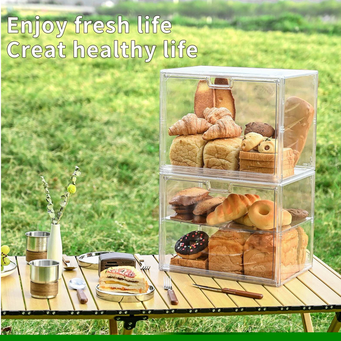 Acrylic Display Case Clear Box Dustproof Collectibles Model UK — image 3