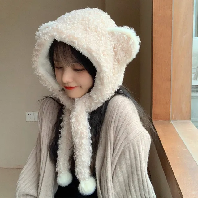 Cute Little Bear Ear Warmers Beige - Shop at LoveMi