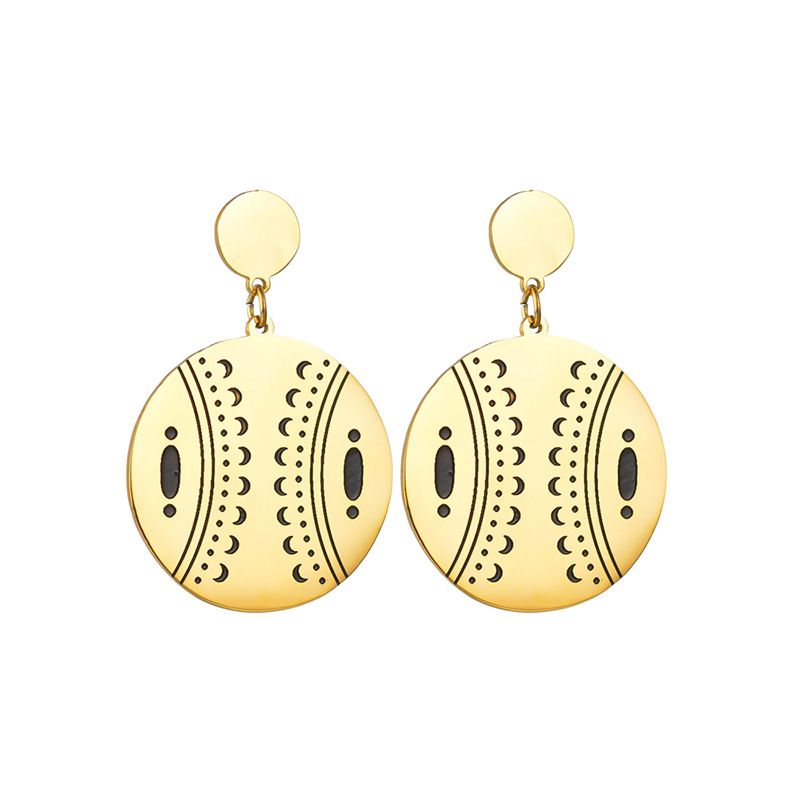 Creative Stainless Steel Round Corrosion Black Oil Flat