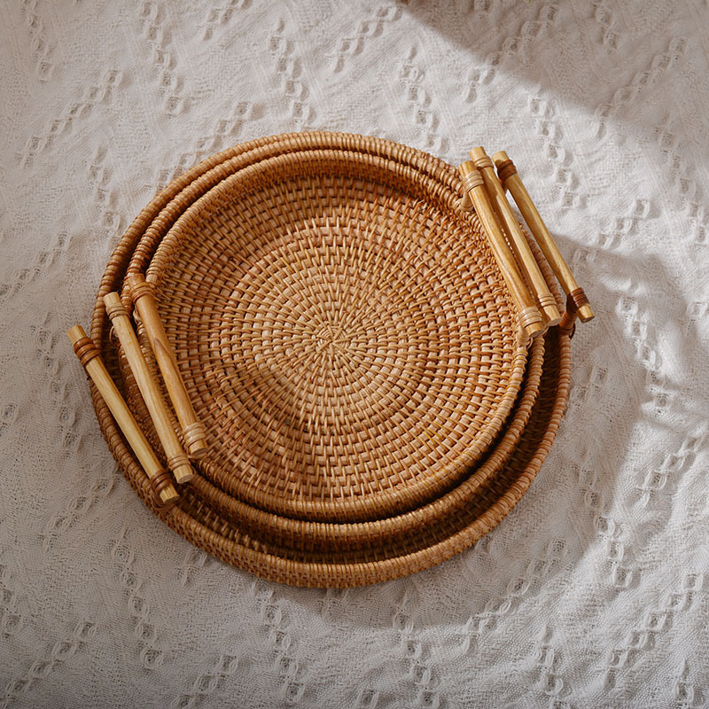 Title 3, Vietnam autumn vine woven storage fruit plate