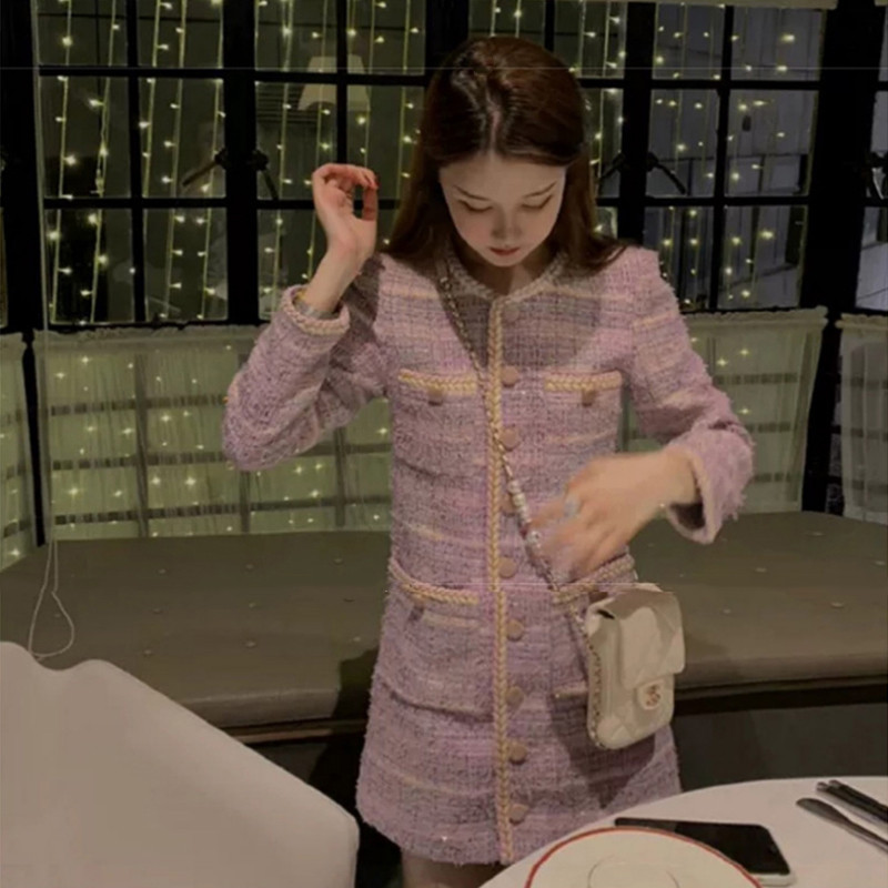 Women's French High-end Ladies Temperament Waist Slim Dress