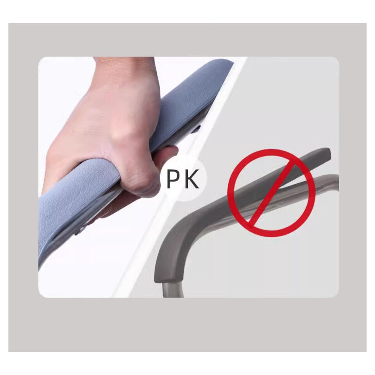 Raised Toilet Seat Frame Aluminium Alloy Adjustable Riser — image 5