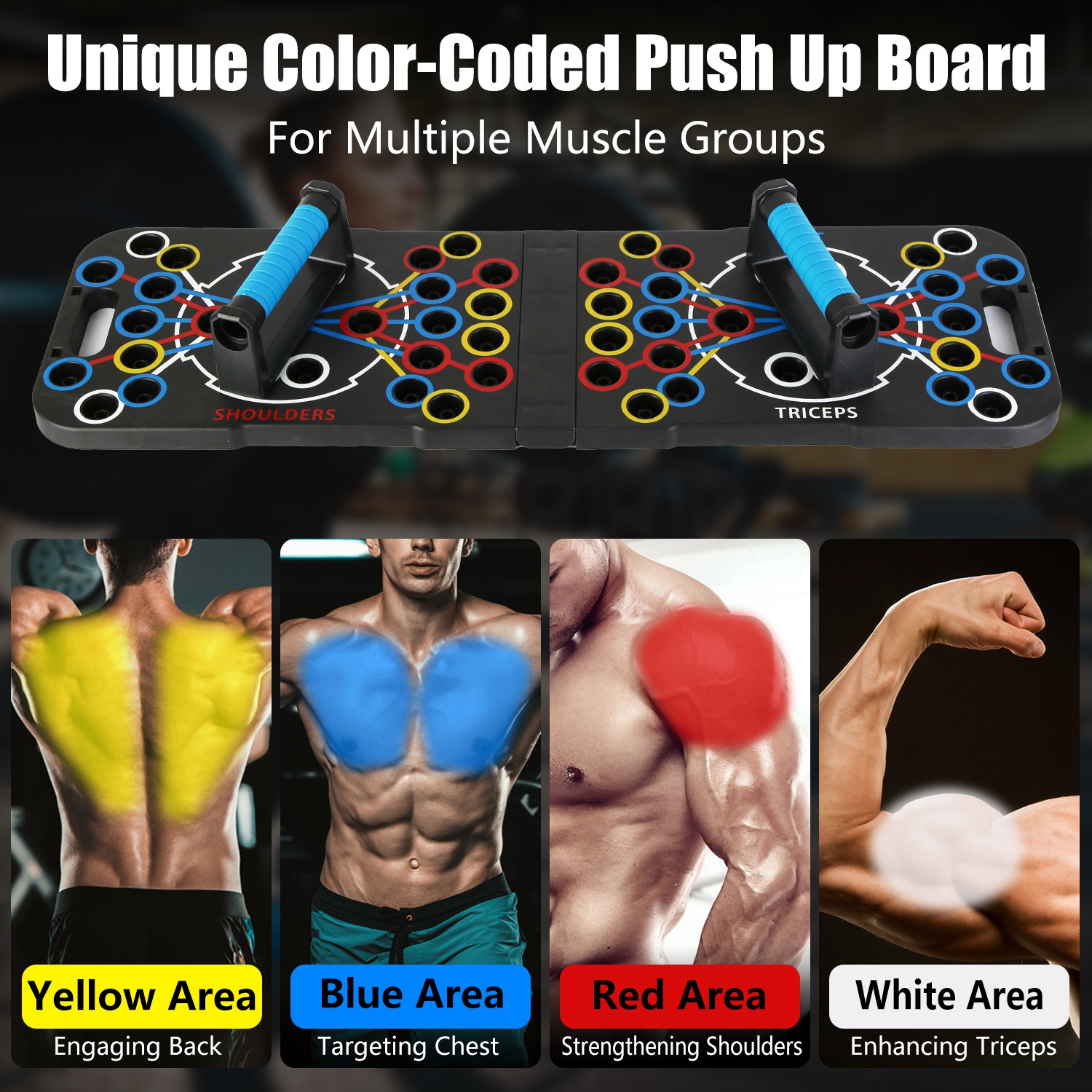 Multifunctional Push Up Board Home Strength Training Equipment With 15 Fitness Accessories Pilates Bar Resistance Band Roller Wheel Full Body Workout Home Gym Equipment — foto 5