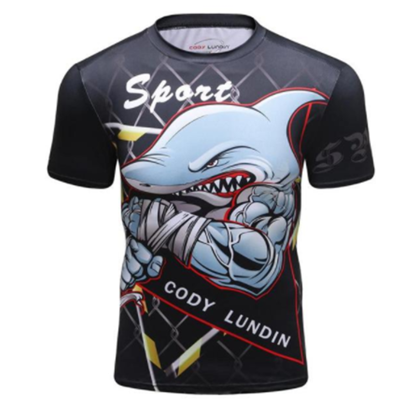 Men's O-Neck Short Sleeve Compression Sports T-Shirt