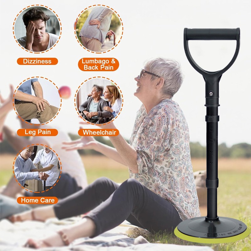 Mobility Aids Tool Adjustable Standing Assist Devices With Base For Seniors UK 5