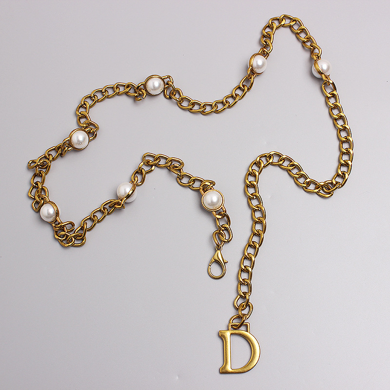 Pearl Metal Small Incense Waist Chain Dress Chain Belt