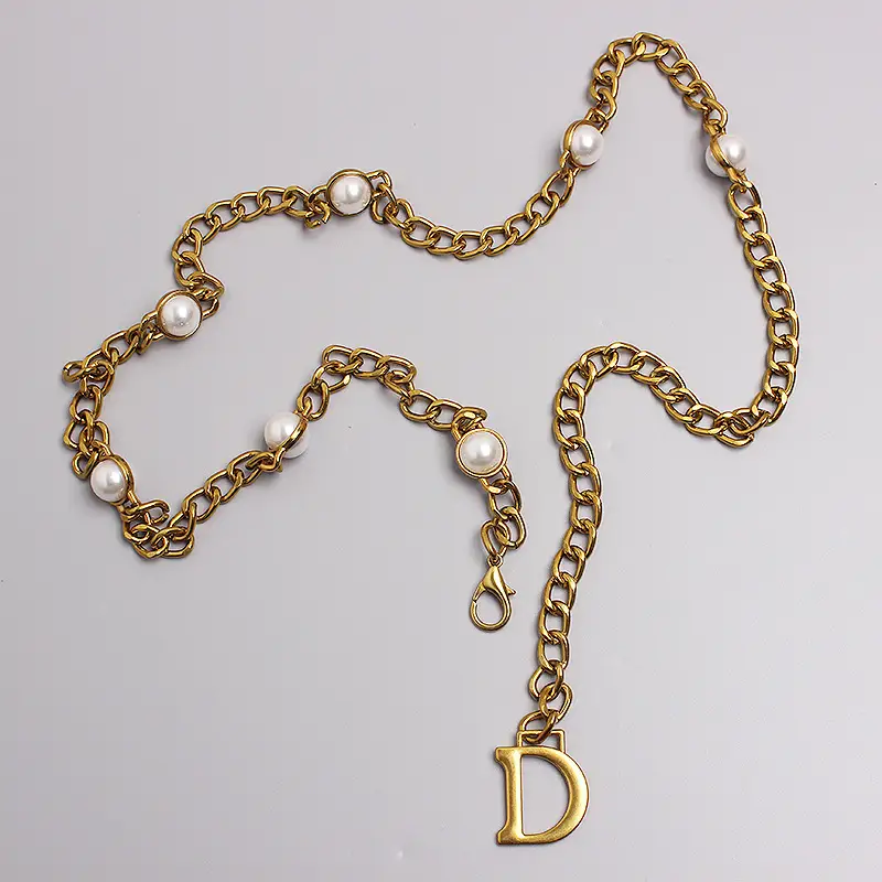 Pearl Metal Small Incense Waist Chain Dress Chain Belt