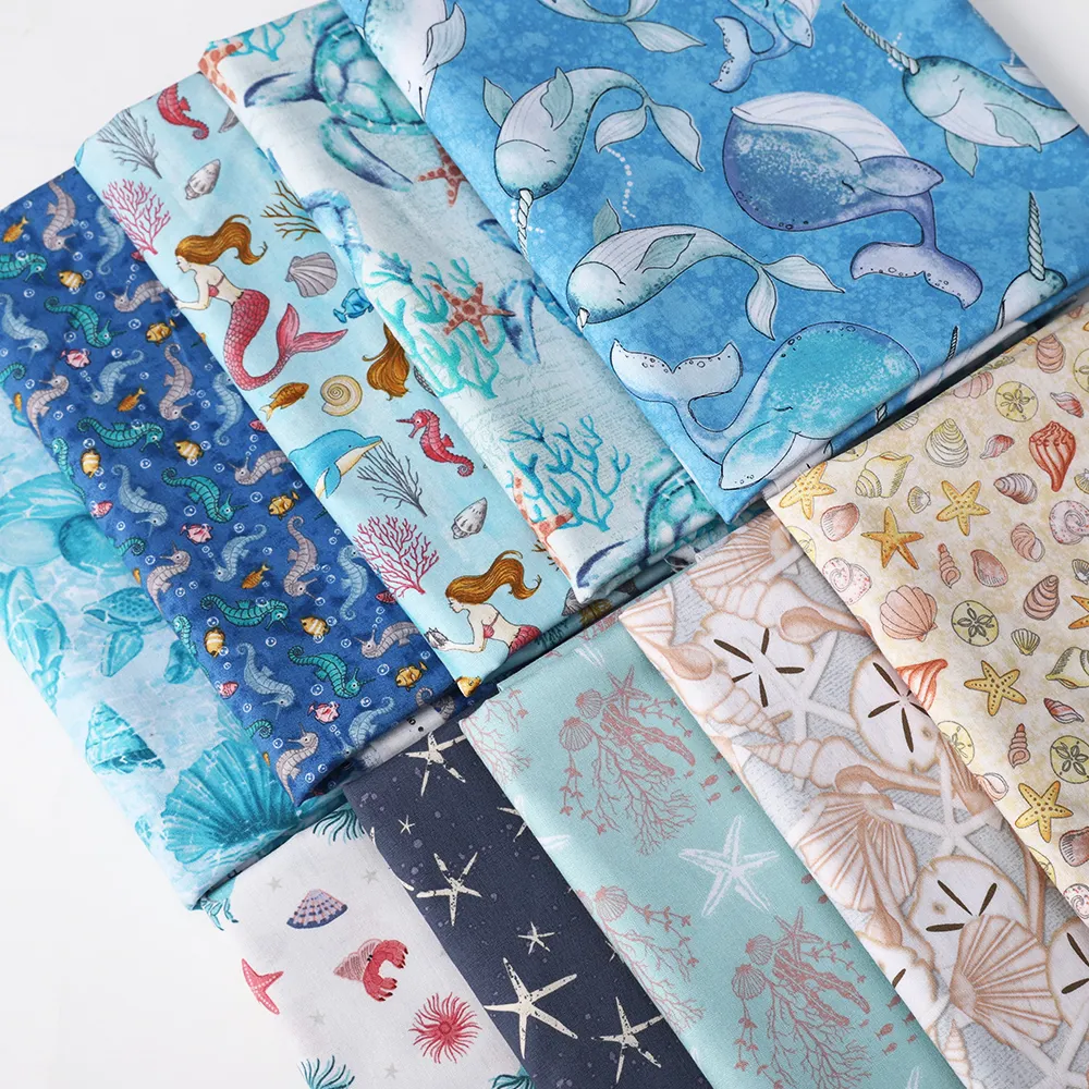 Pure Cotton Organic Cartoon Ocean Pattern Clothing