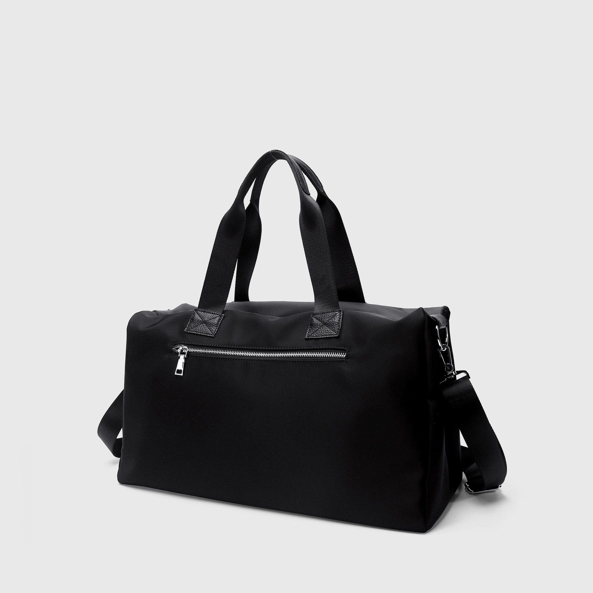 Large Capacity Waterproof Oxford Cloth With Leather Duffel Bag - Image 4