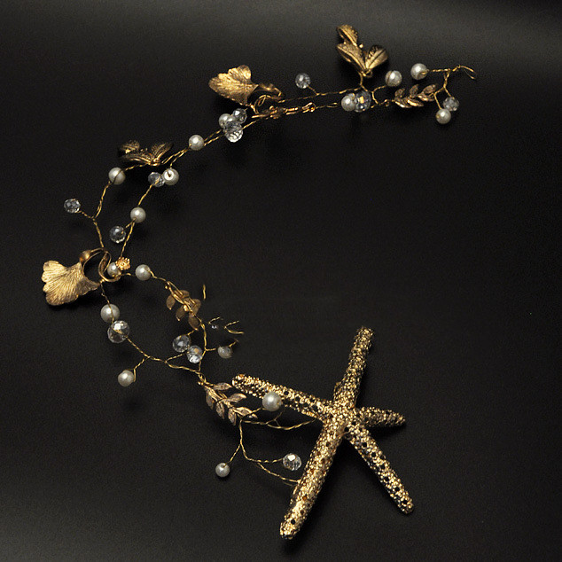 Title 5, Hair Accessories Vintage Starfish Pearl Metal B...