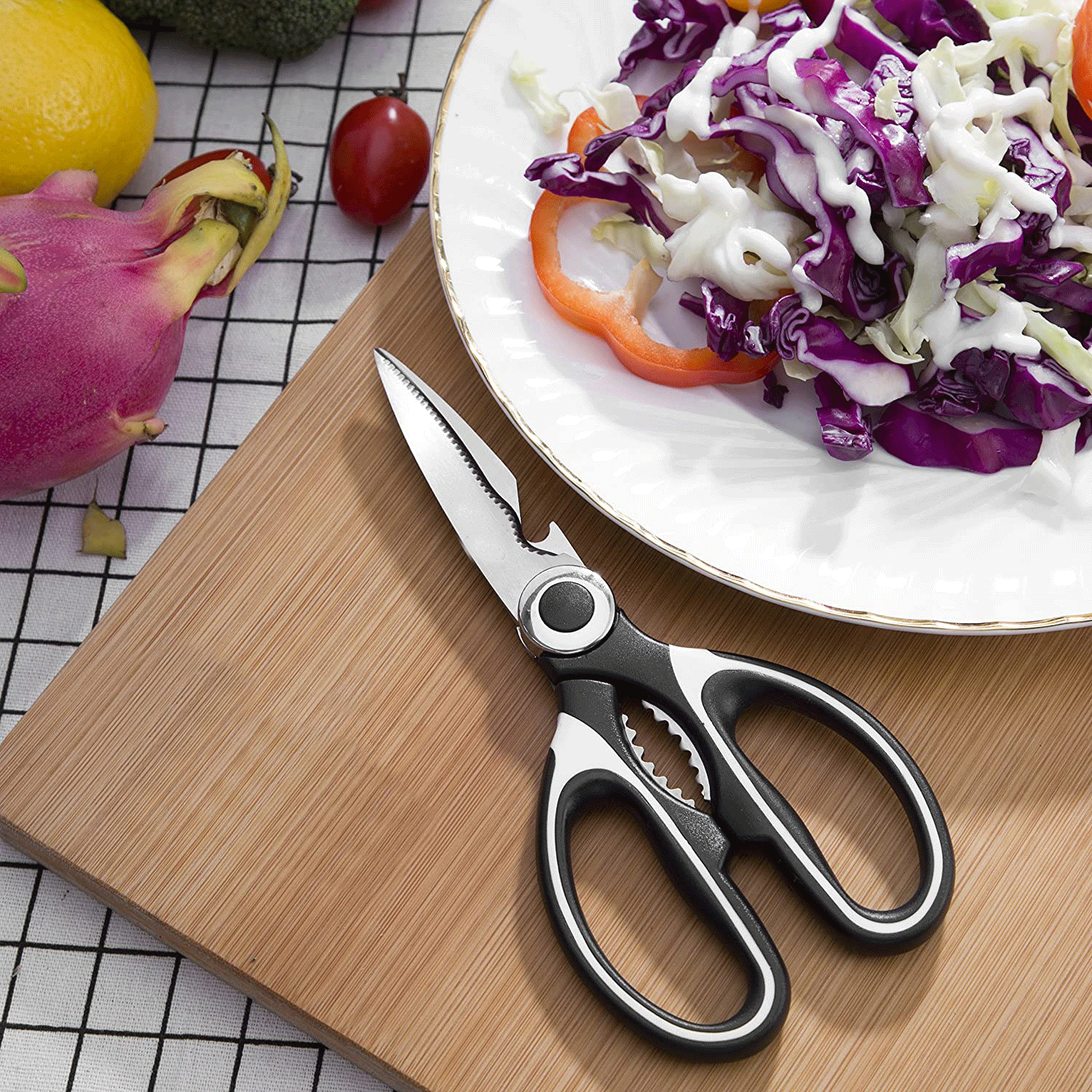 Heavy Duty Kitchen Shears for Cooking Meat. we ship only inside the US, USPS First Class Package 2 Day Handling , 2-5 Day Shipping. 2 PACK - Ultra Sharp Premium Heavy Duty Kitchen Shears- Ultimate Heavy Duty Scissors for Cutting Chicken, Poultry, Fish, Me