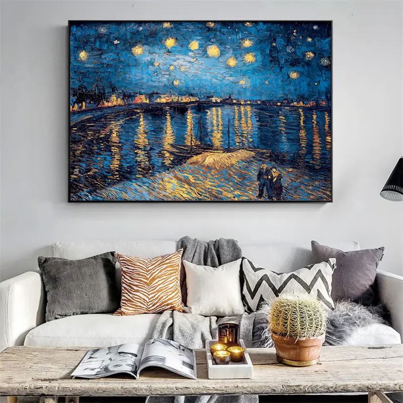 Van Gogh Starry Night Canvas Painting Poster