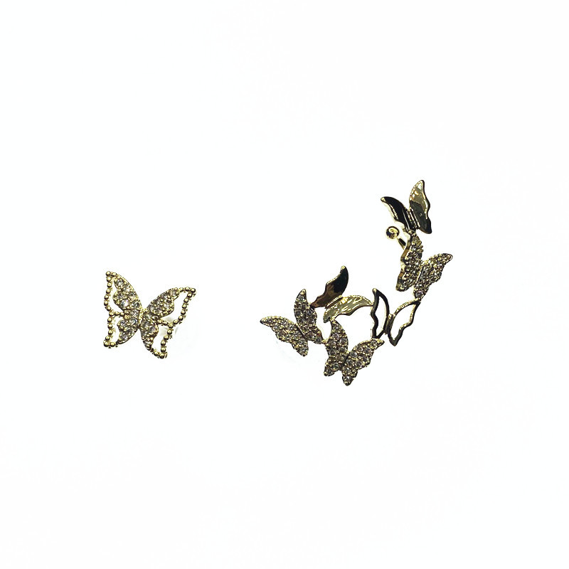 The Same High-end Super Fairy Butterfly Earrings