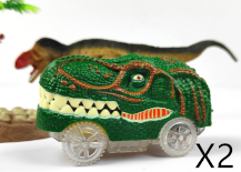 Green head dinosaur car2PCS