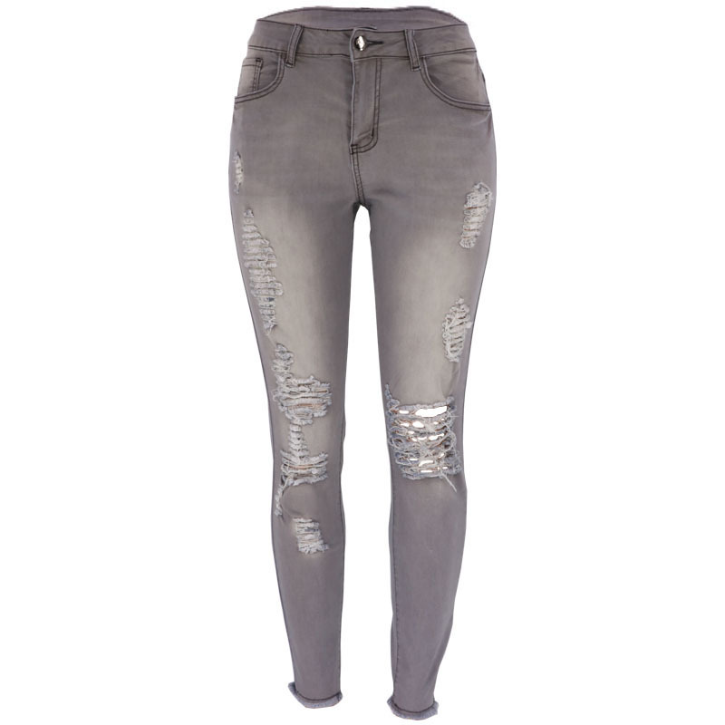 Women's Distressed Skinny Jeans - Image 1 of 5