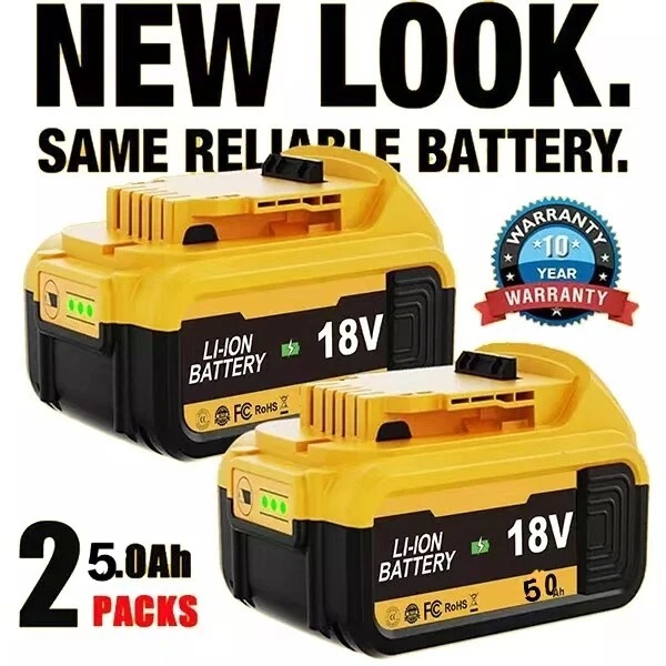For De Walt 18V Battery 8.0Ah 6.0Ah 5.0Ah XR Slide Li-ion DCB184 DCB182 DCB183.