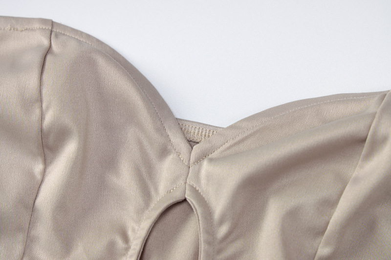 Hollow Navel Exposed Solid Color Slim Body Wrap Chest