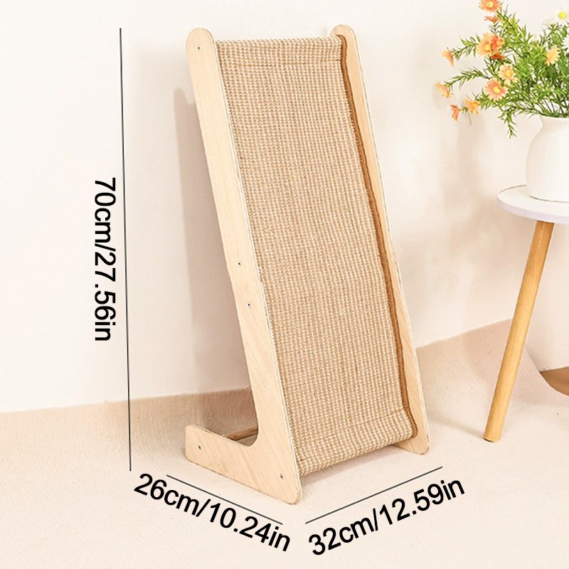 Dual-Use Sisal Cat Scratcher Large L Shape Scratch Pad For Cats Q — image 3