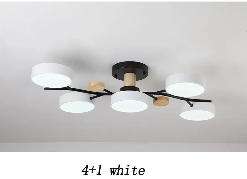 Nordic Simple Log Macaron Living Room LED