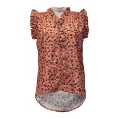 Summer New Leopard Print Sleeveless Women's T-Shirt - Brown - View 1