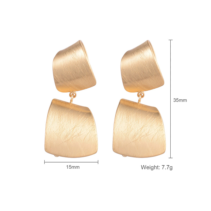 Fashion Metal Irregular Pop Earrings