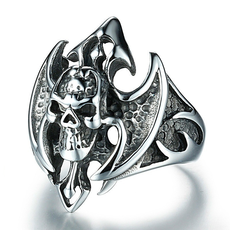 Punk Style Skull Ring Retro Personality Jewelry
