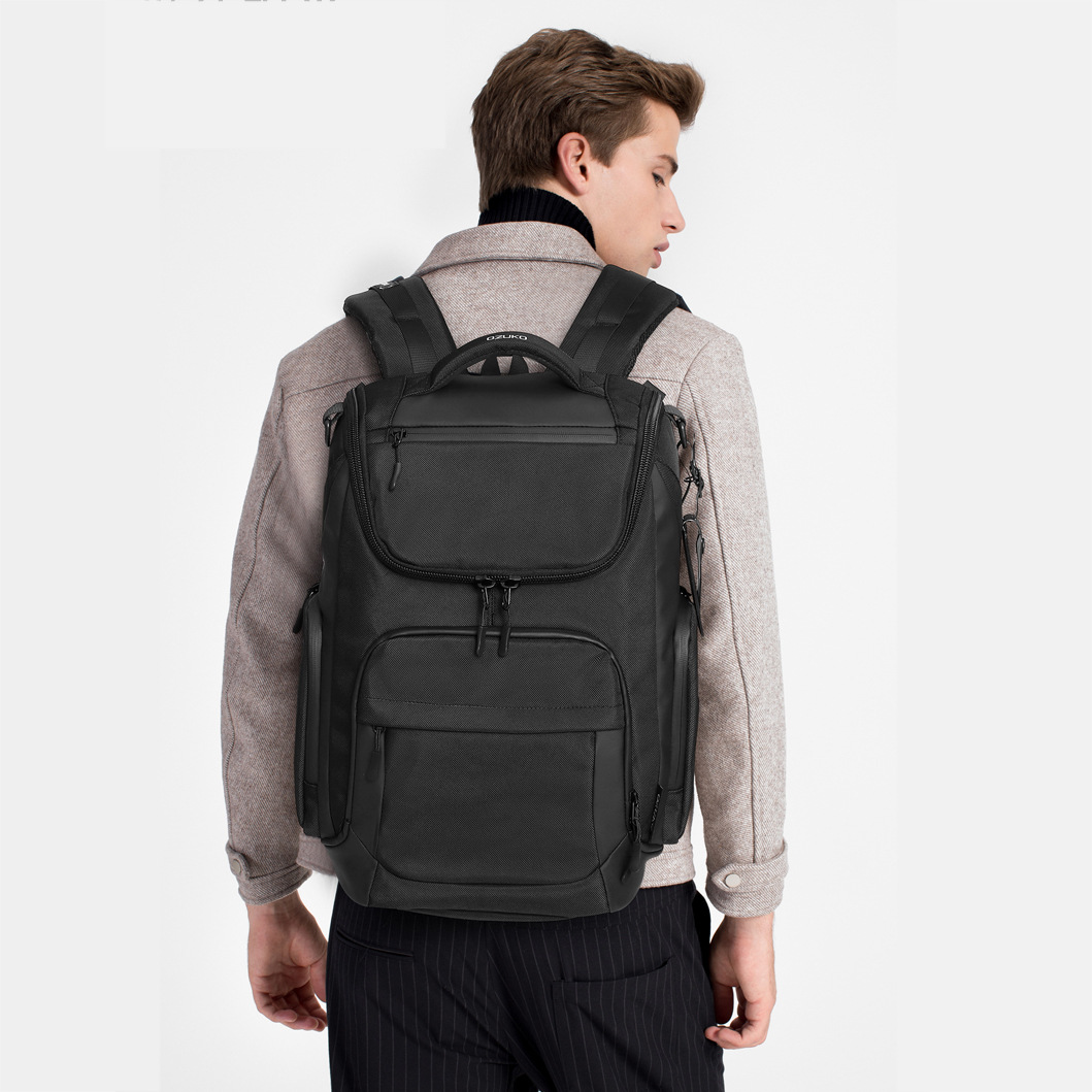 Outdoor Waterproof Computer Bag For Men Business Backpack With Multiple Pocket Design
