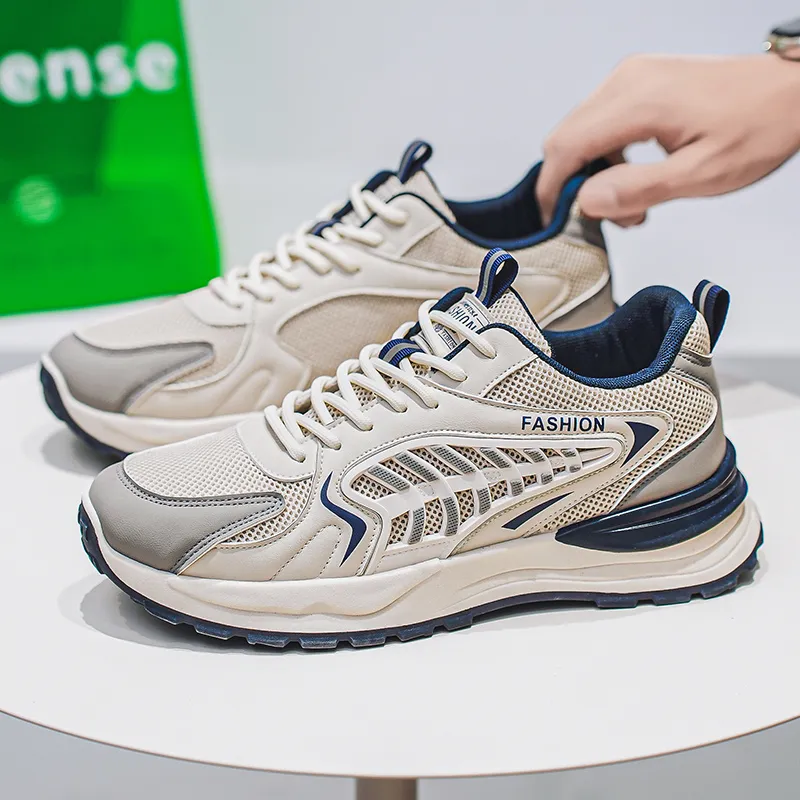 New Men's Breathable Mesh Sports Shoes, Korean