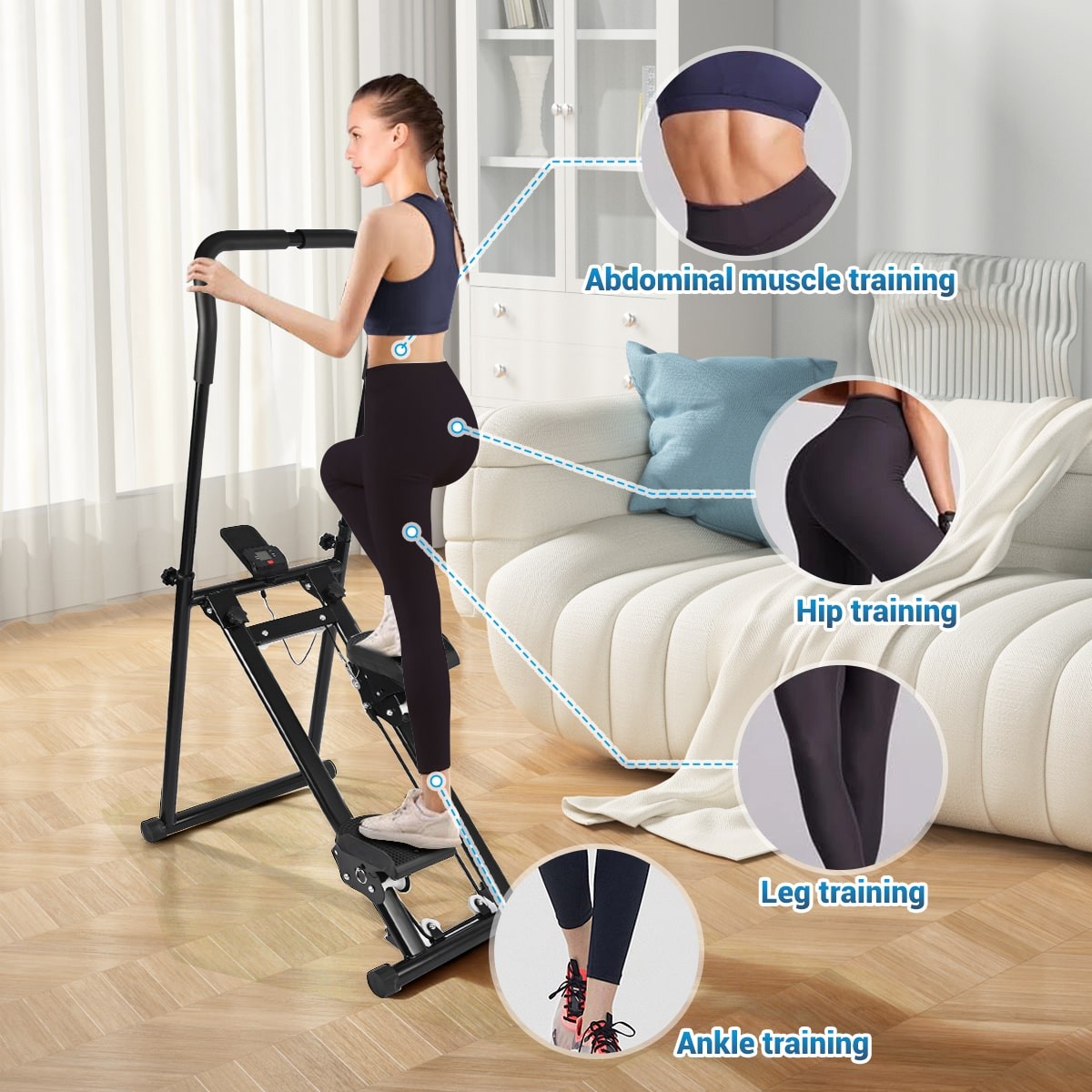 Vertical Climber Stair Stepper Machine Home Gym Exercise