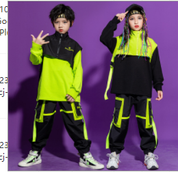 أزياء هيب هوب للأطفال الصيفية بأكمام قصيرة ورياح وظيفية