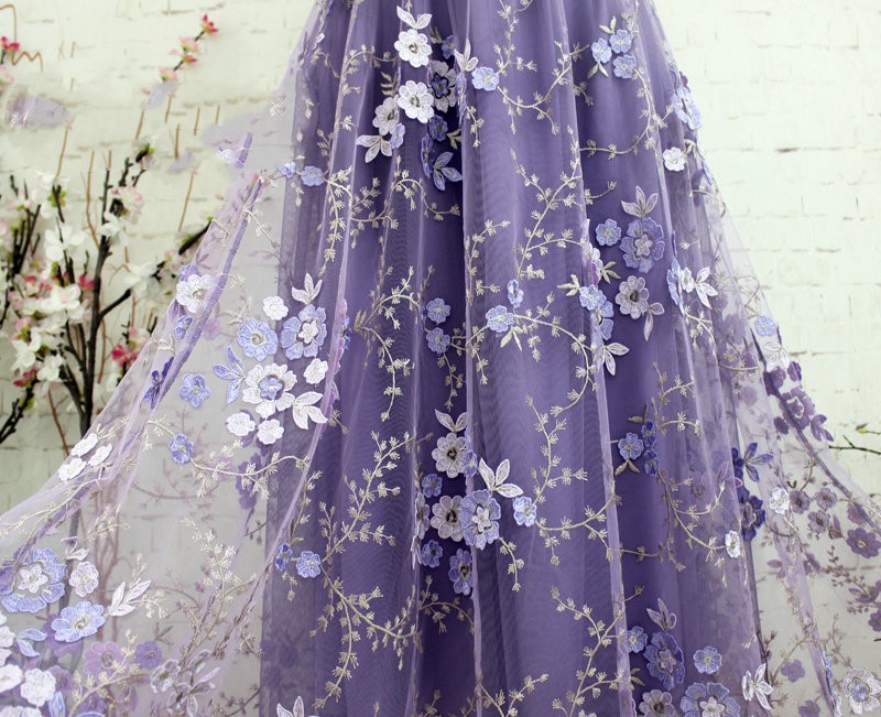 Flower Embroidered Mesh Skirt For Women