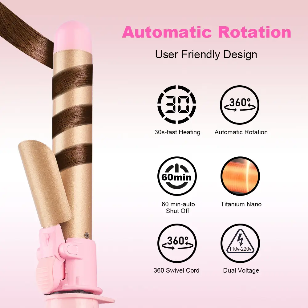 Cross Border Fully Automatic Curling Iron, Lazy Multi-functional Rotating Curling Iron, Amazon Hot Selling Curling Iron And Perm Iron Artifact