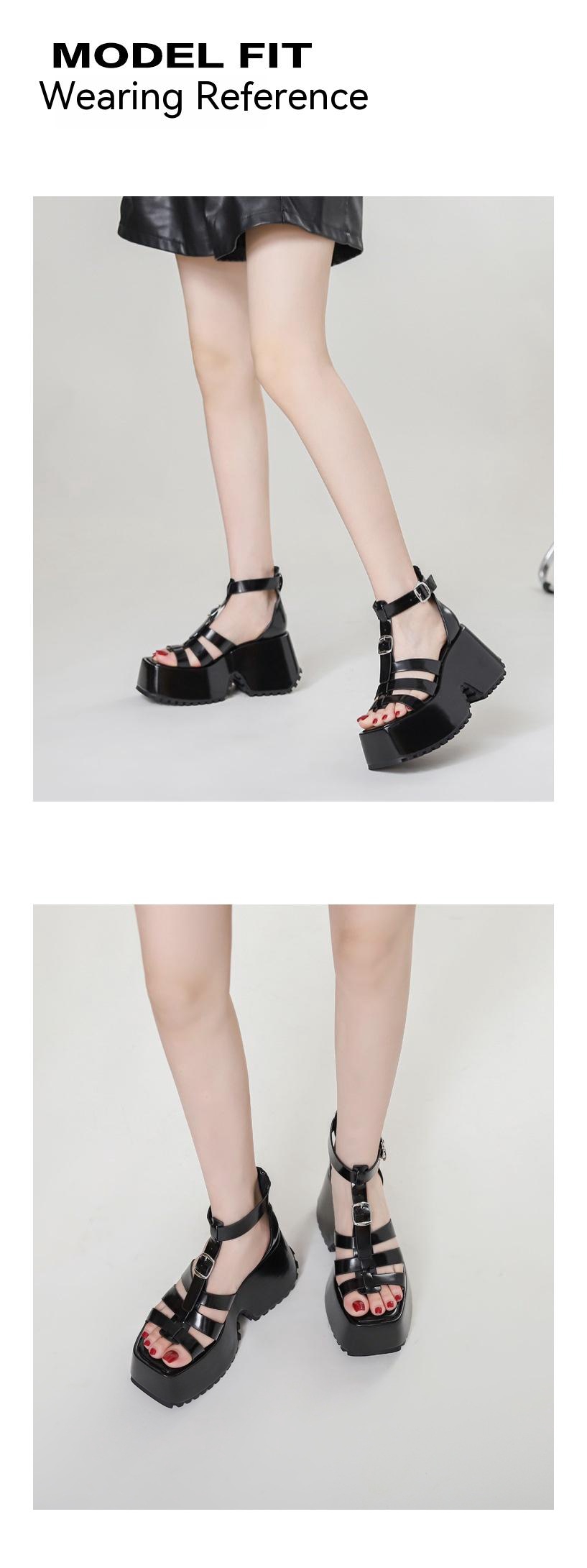 Title 4, Blue Denim Platform Sandals Women