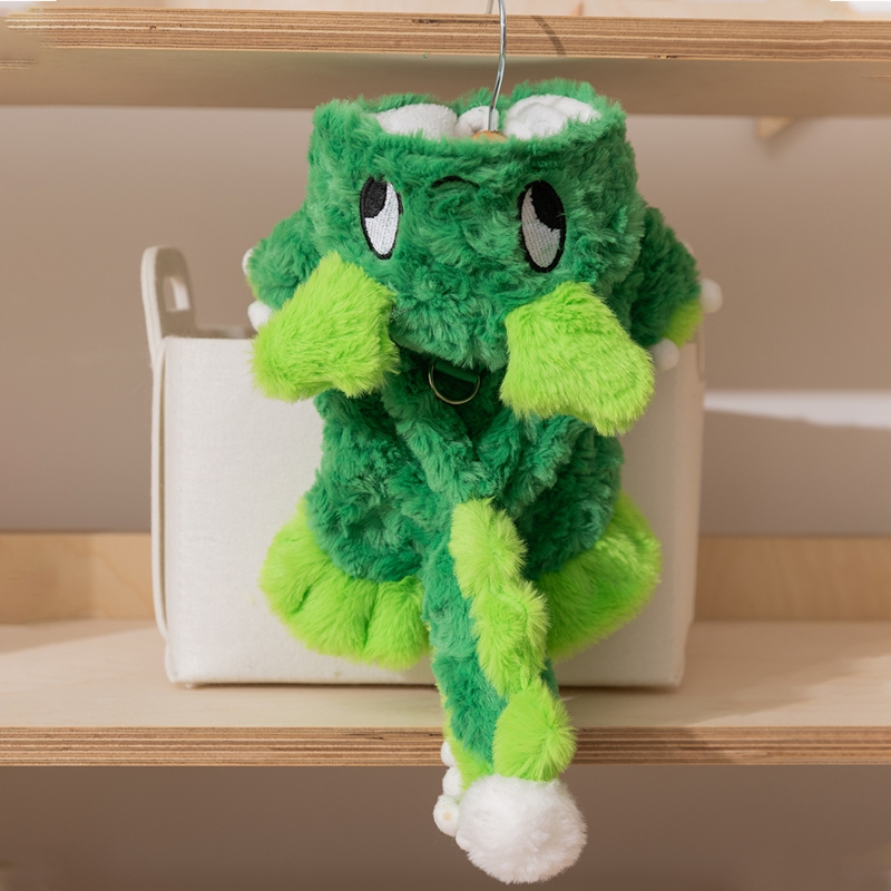 Dog Clothes, Cartoon Dinosaur Transformation Outfits, Small Bichon Frise Funny Two-legged Clothes, Autumn And Winter Pet Dog Clothes