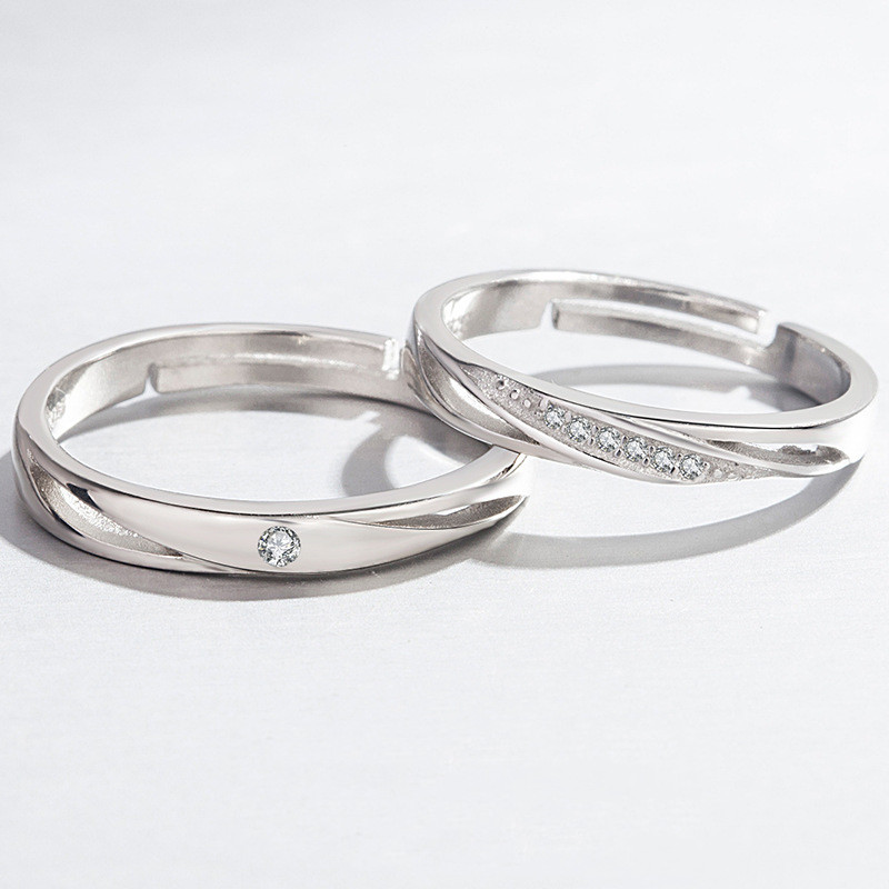 Title 1, Fashion Sterling Silver Couple Ring