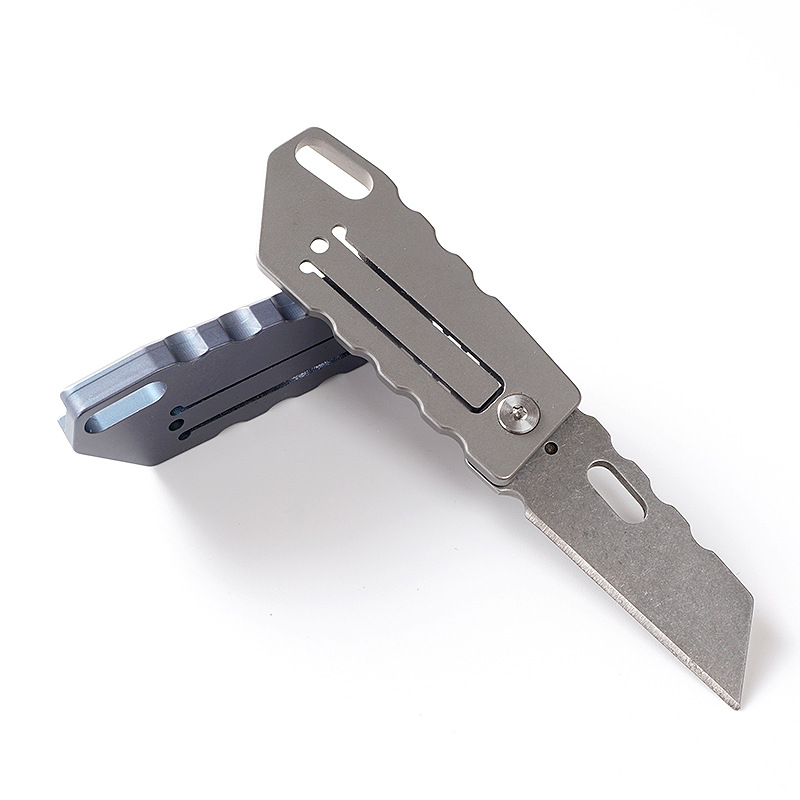 Titanium Alloy Outdoor Mini Folding Keychain Knife - Image 3