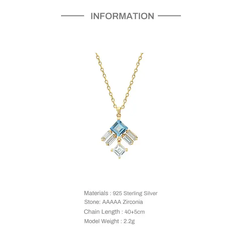 Ladies Diamond Pendant Stacked Clavicle Chain