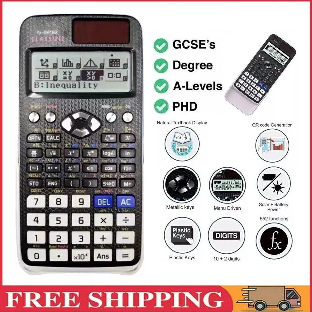 FX-991EX Classwiz Advanced Engineering Scientific Calculator 552 Functions — image 5