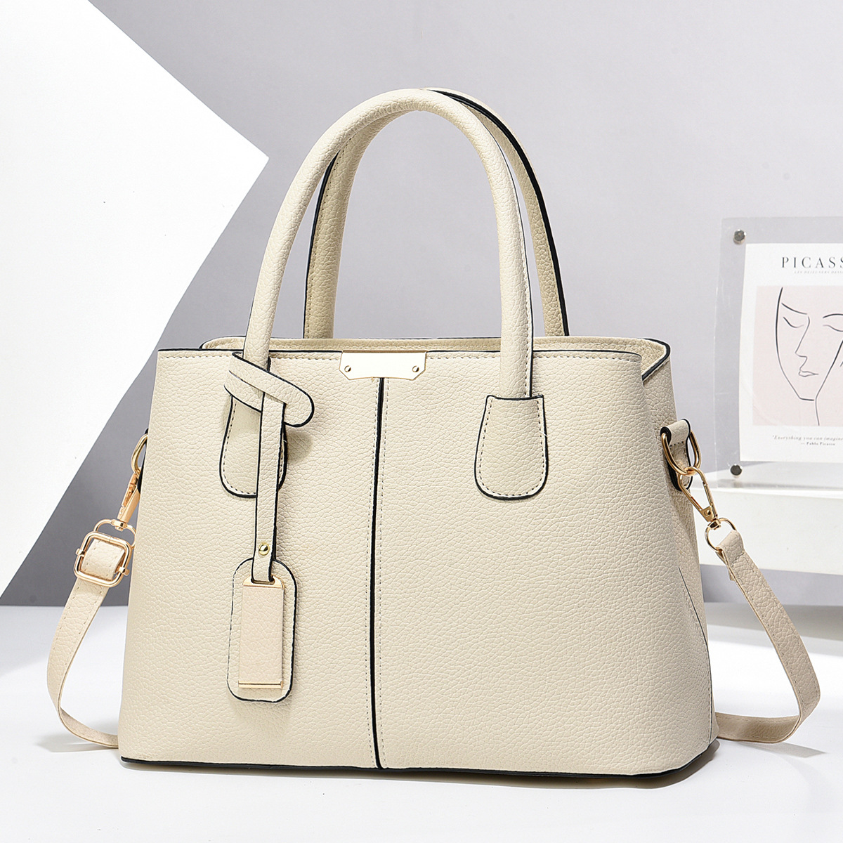 Women's Large Capacity Tote Bag Casual Daily Handbag Shoulder Bag Versatile Crossbody Purse For Everyday Use