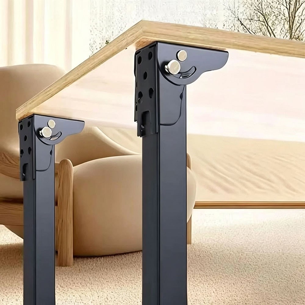 4pcs Folding Table Legs 70cm Metal Foldable For Desk Furniture Cabinet — image 7