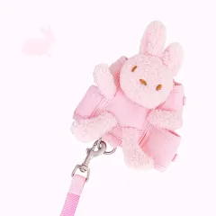 Cat Dog Harness And Leash Set Vest Style Dog Leash Walking Pet Products - Pink - View 1