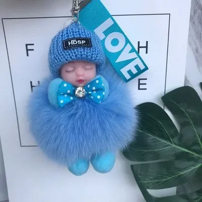 Jewelry Pendant Plush Accessories Car Keychain - 3 Style