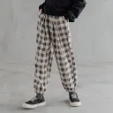 Checked Pants One Piece-130Cm